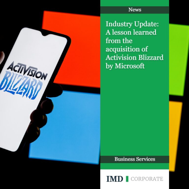 acquisition of Activision Blizzard by Microsoft
